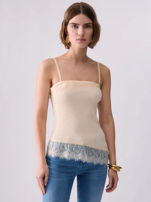 Zdjęcie produktu Liu Jo Asymmetric Top With Lace Details