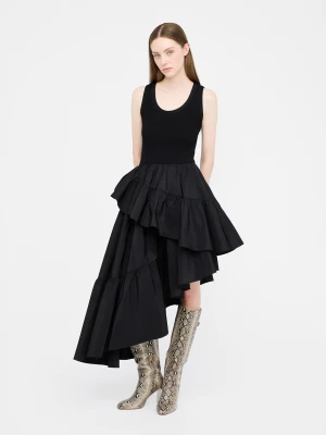 Liu Jo Asymmetrical Dress With Flounced Detailing LIUJO