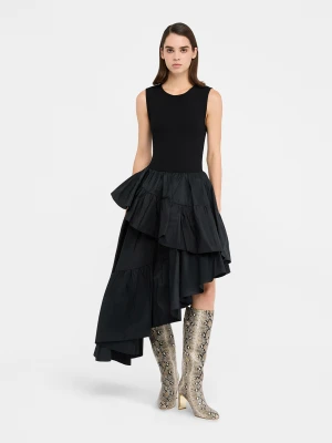 Liu Jo Asymmetrical Dress With Flounced Detailing LIUJO