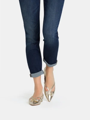 Liu Jo Ballet Flats With Bejewelled Logo LIUJO