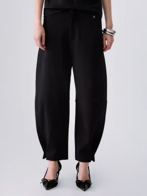 Liu Jo Balloon Pants In Punto Milano czarny