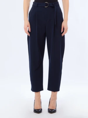 Liu Jo Balloon Trousers With Darts Navy Blue