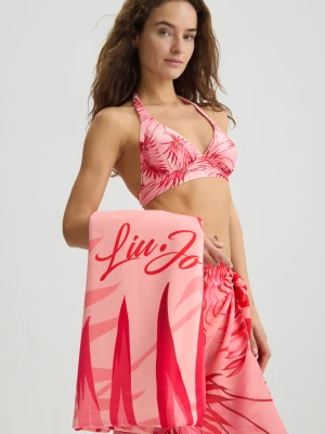 Liu Jo Beach Towel With Palm Print LIUJO