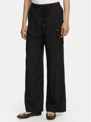 Liu Jo Beachwear Spodnie materiałowe VA6034 T2920 Czarny Relaxed Fit