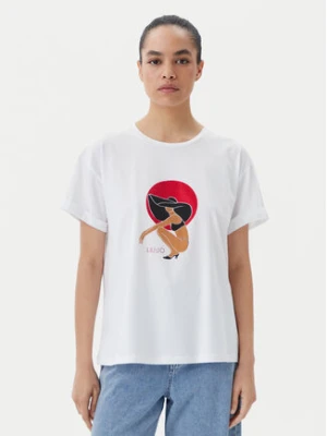 Zdjęcie produktu Liu Jo Beachwear T-Shirt q-roa-35173 Biały Regular Fit