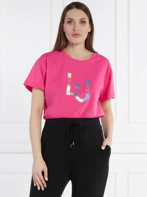 Liu Jo Beachwear T-shirt | Regular Fit różowy