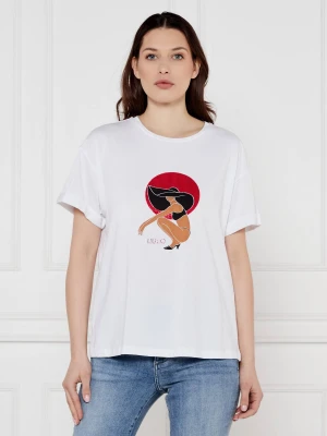 Liu Jo Beachwear T-shirt | Relaxed fit biały