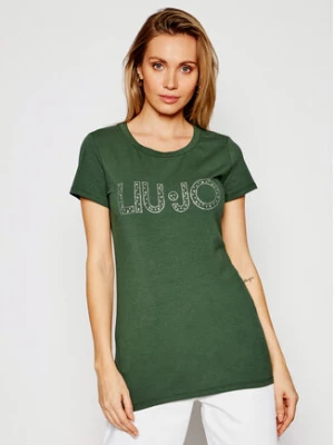 Liu Jo Beachwear T-Shirt VA1100 J5003 Zielony Regular Fit
