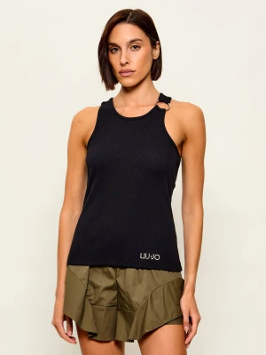 Liu Jo Beachwear Top | Slim Fit czarny
