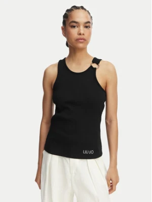 Liu Jo Beachwear Top VA6122 J4822 Czarny Regular Fit