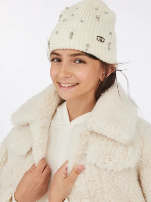 Liu Jo Beanie Hat With Rhinestones And Pearls LIUJO