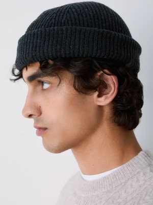 Liu Jo Beanie In Wool Dark Grey