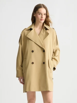 Liu Jo Beige Gabardine Trench Coat LIUJO