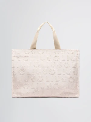 Liu Jo Beige Jacquard Tote Bag LIUJO