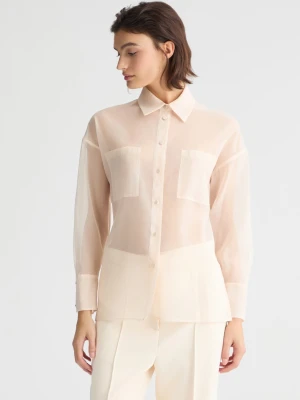 Liu Jo Beige Organza Shirt LIUJO