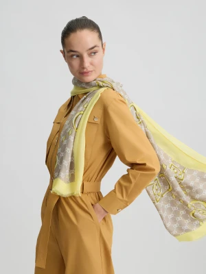 Liu Jo Beige Stole With Logo LIUJO