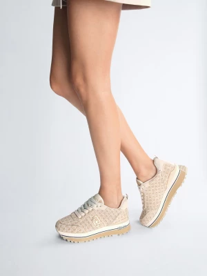 Liu Jo Beige Suede Platform Sneakers LIUJO