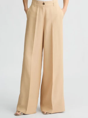 Liu Jo Beige Wide-leg Trousers LIUJO