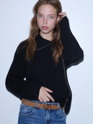 Liu Jo Belt With Logo Round beżowy