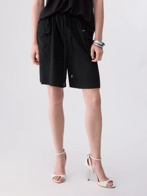 Liu Jo Bermuda Cargo Shorts czarny