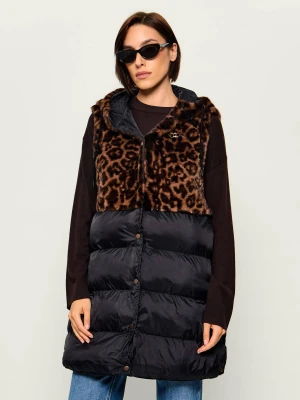 Liu Jo Bezrękawnik | Oversize fit czarny
