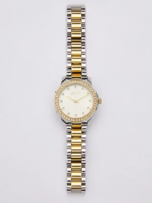 Liu Jo Bicolor Stainless Steel Watch With Crystals LIUJO