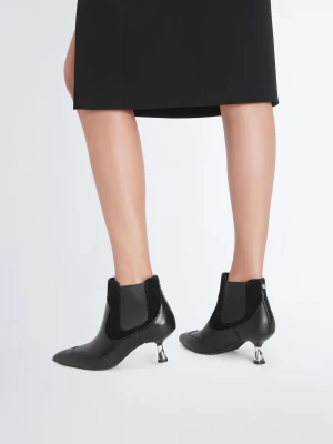 Liu Jo Black Ankle Boots In Leather LIUJO