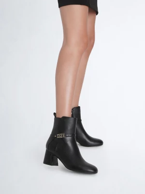 Liu Jo Black Ankle Boots In Leather LIUJO