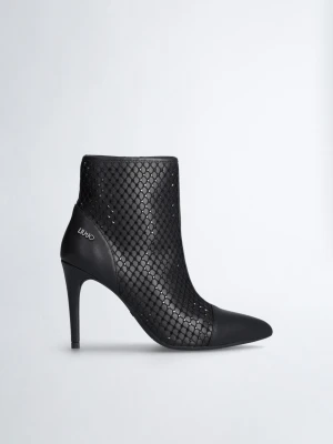 Liu Jo Black Ankle Boots With Gemstones LIUJO