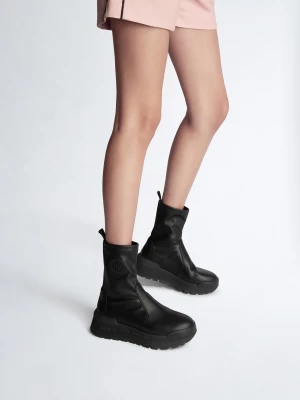 Liu Jo Black Ankle Boots With Logo LIUJO