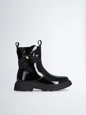 Liu Jo Black Ankle Boots With Maxi-bow LIUJO