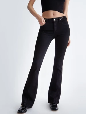 Liu Jo Black Bell-bottom Jeans LIUJO