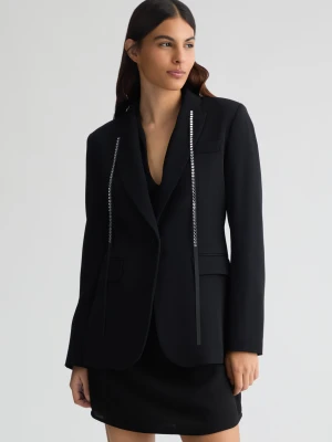 Liu Jo Black Blazer With Rhinestones LIUJO