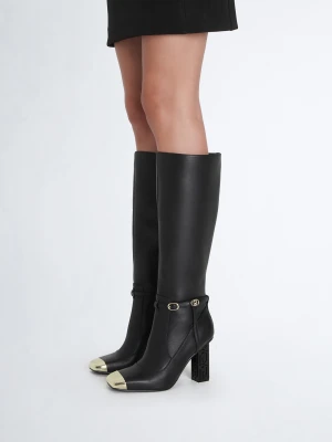 Liu Jo Black Boots With Branded Heel LIUJO