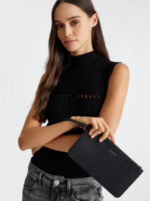 Liu Jo Black Clutch Bag With Logo LIUJO