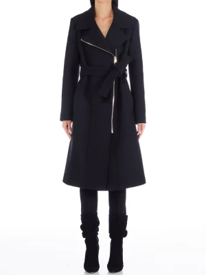 Liu Jo Black Coat With Zip LIUJO