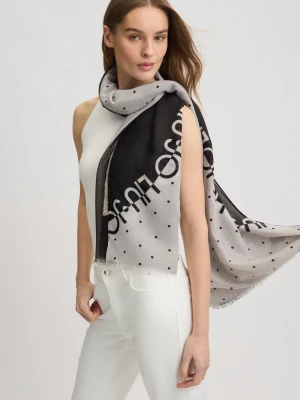 Liu Jo Black Color-block Stole LIUJO