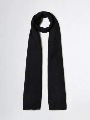 Liu Jo Black Jacquard Monogram Stole LIUJO