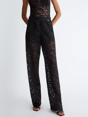 Liu Jo Black Macramé Lace Trousers LIUJO