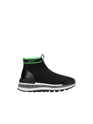 Liu Jo Black Open-knit Sock Sneakers LIUJO