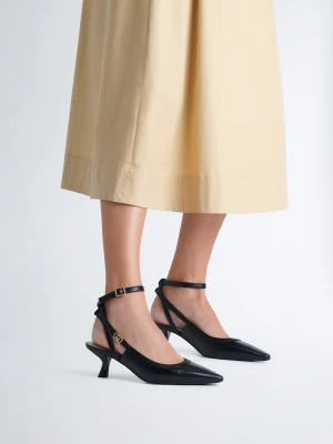 Liu Jo Black Slingbacks With Low Heel LIUJO