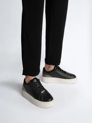 Liu Jo Black Sneakers With Maxi Logo LIUJO