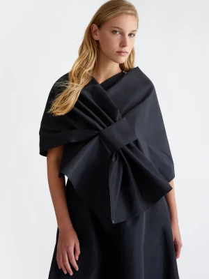 Liu Jo Black Stole With Bow LIUJO