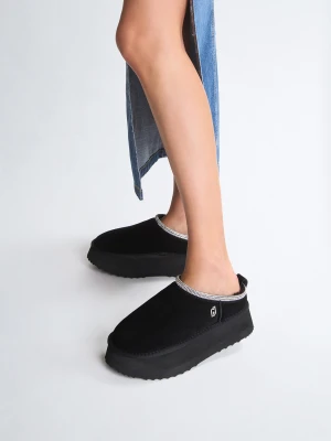 Liu Jo Black Suede Platform Mules LIUJO