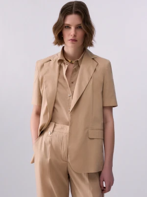 Liu Jo Blazer With Belt Cappuccino