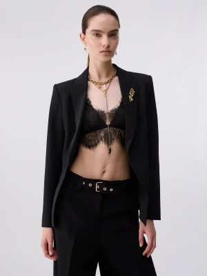 Liu Jo Blazer With Detail Zip czarny