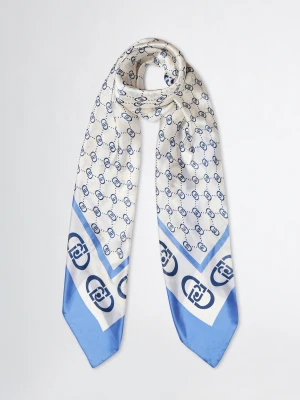 Liu Jo Blue Foulard With Logo LIUJO