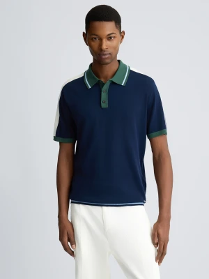 Liu Jo Blue Knit Polo Shirt LIUJO