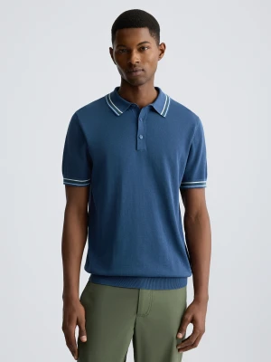 Liu Jo Blue Knit Polo Shirt LIUJO