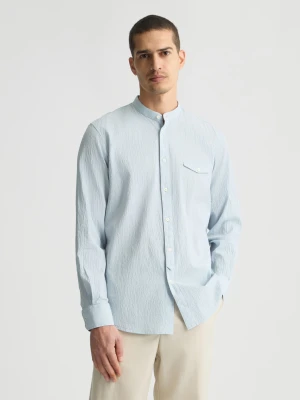 Liu Jo Blue Mandarin-collar Shirt LIUJO